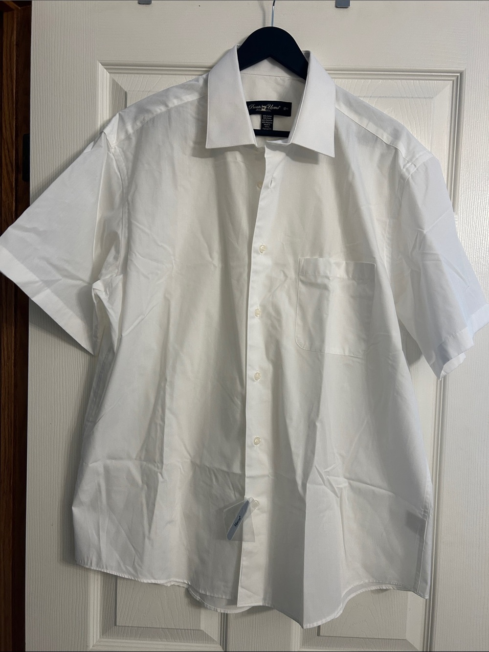 Pronto Uomo White Short-Sleeve Button-Down Shirt